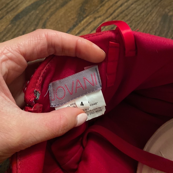 Jovani Red Mermaid Dress - Picture 5 of 7